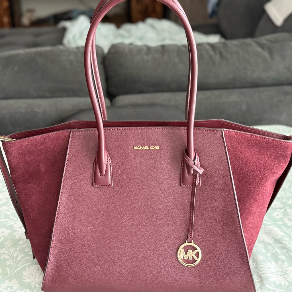 Avril Extra-Large Leather And Suede Tote Bag